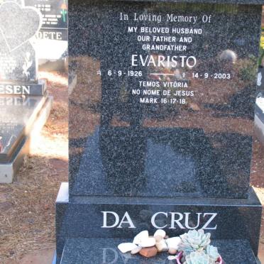 CRUZ Evaristo, da 1926-2003