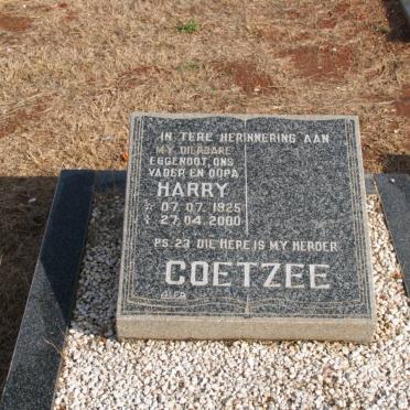 COETZEE Harry 1925-2000