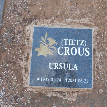 CROUS Ursula nee TIETZ 1935-2021