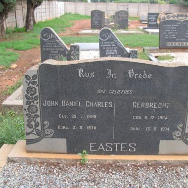 EASTES Johan Daniel Charles 1899-1978 &amp; Gerbrecht 1904-1974