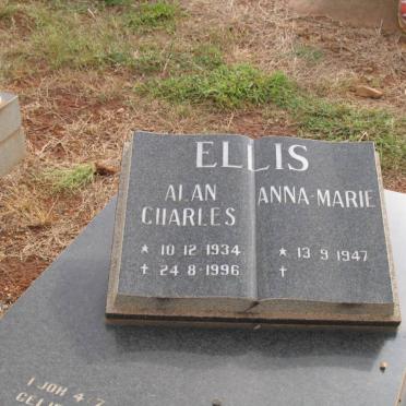 ELLIS Alan Charles 1934-1996 &amp; Anna-Marie 1947-