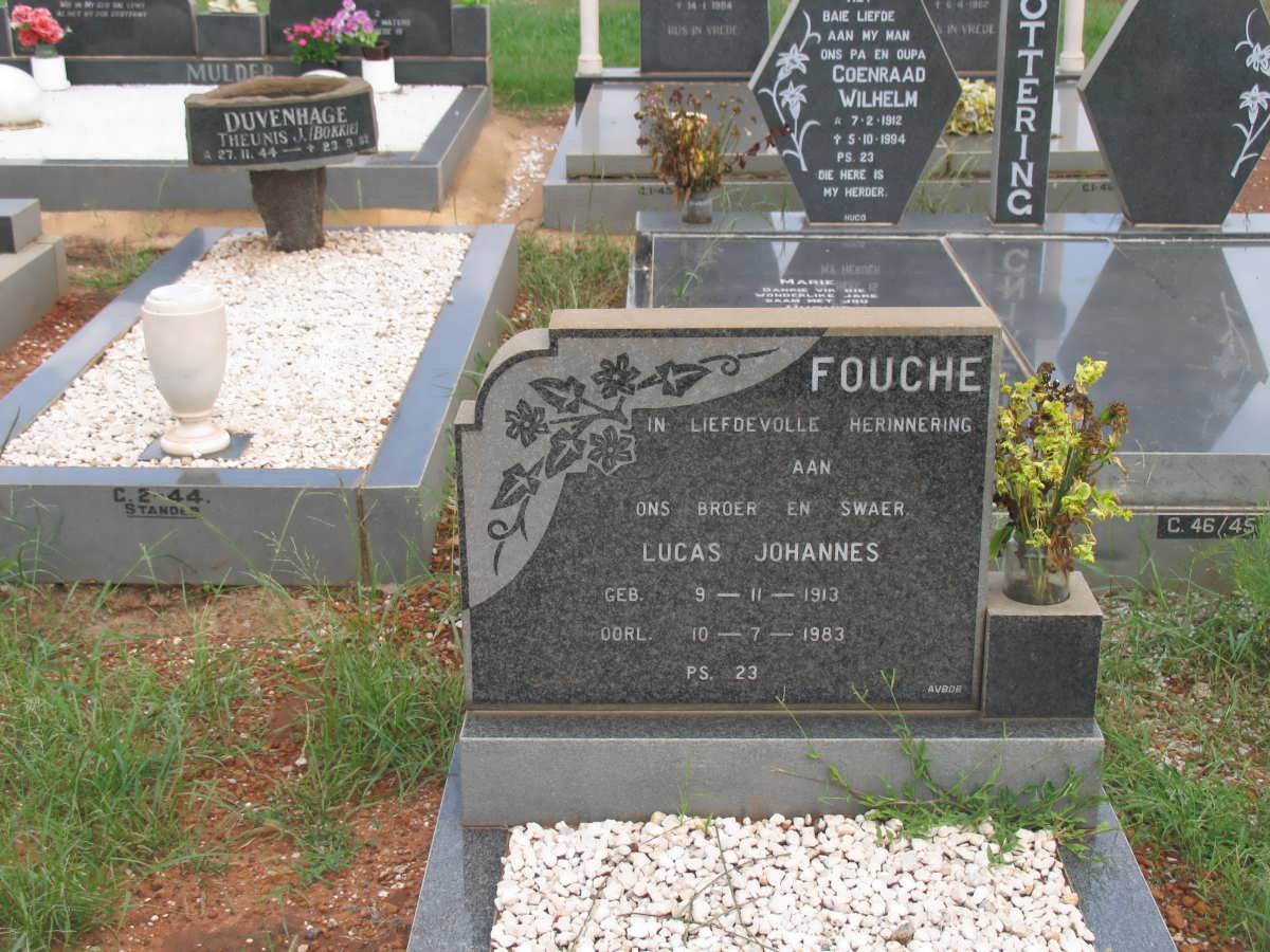 FOUCHE Lucas Johannes 1913-1983