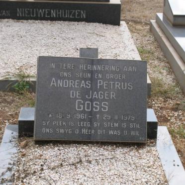 GOSS Andreas Petrus de Jager 1961-1979