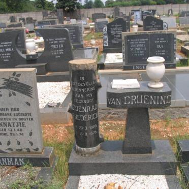 GRUENING Coenrad Frederick, van 1920-1979