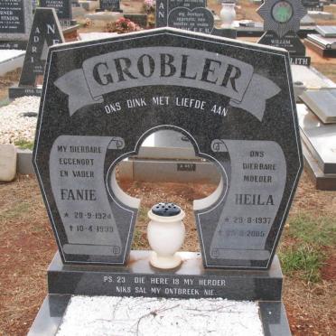 GROBLER Fanie 1924-1999 &amp; Heila 1937-2005