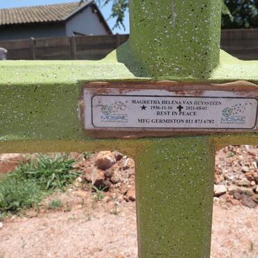 HUYSSTEEN Magretha Helena, van 1936-2021