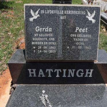 HATTINGH Peet 1962- & Gerda 1962-2019
