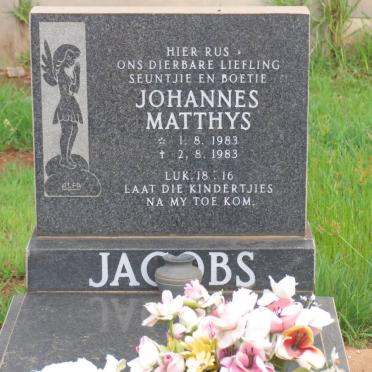 JACOBS Johannes Matthys 1983-1983