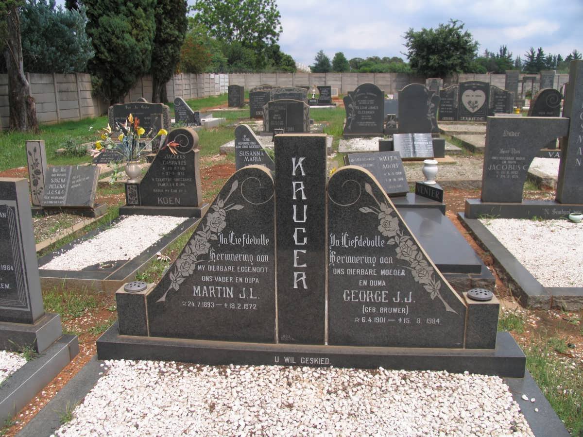 KRUGER Martin J.L. 1893-1972 &amp; George J.J. BRUWER 1901-1994