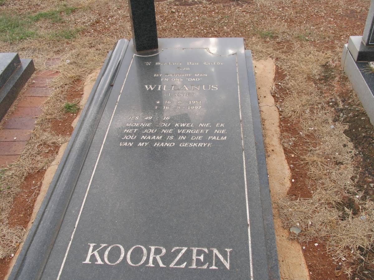 KOORZEN Willanus 1951-1997