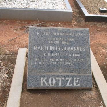 KOTZE Marthinus Johannes 1946-1988