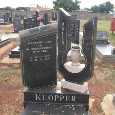 KLOPPER Dries 1946-1997