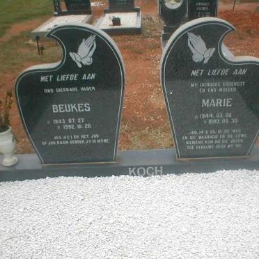 KOCH Beukes 1943-1992 &amp; Marie 1944-1990