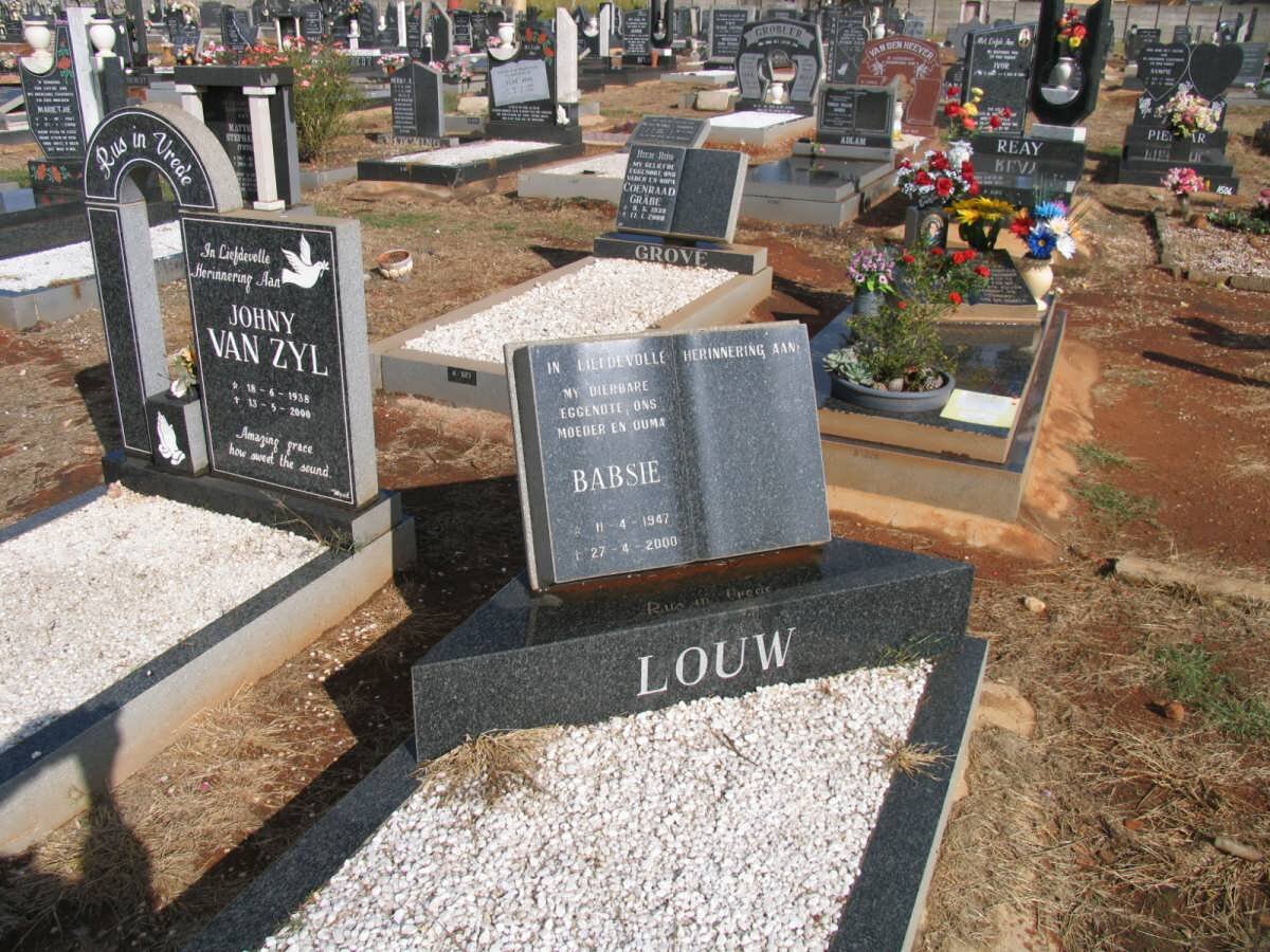 LOUW Babsie 1947-2000