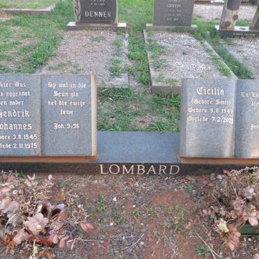 LOMBARD Hendrik Johannes 1945-1975 & Cicilia SMIT 1949-2021