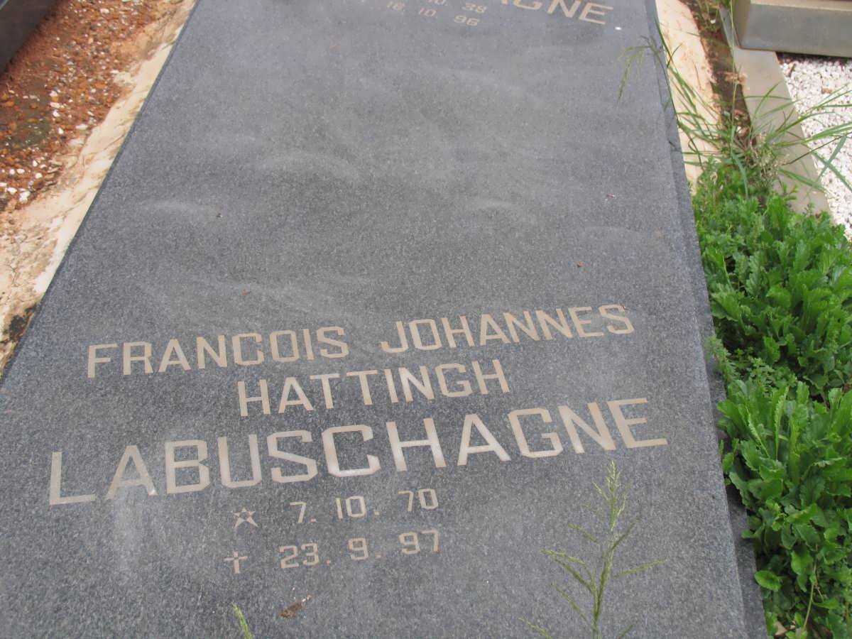 LABUSCHAGNE Francois Johannes Hattingh 1970-1997