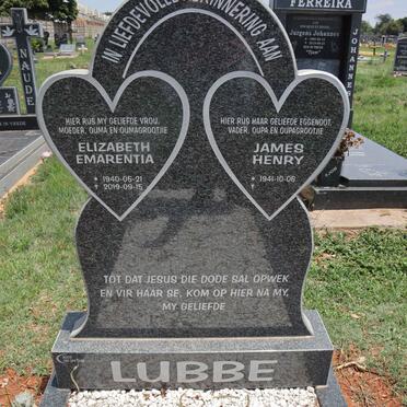 LUBBE James Henry 1941- & Elizabeth Emarenria 1940-2019