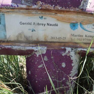 NAUDE Gerald Aubrey ?-2013