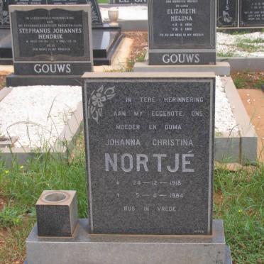 NORTJE Johanna Christina 1918-1984