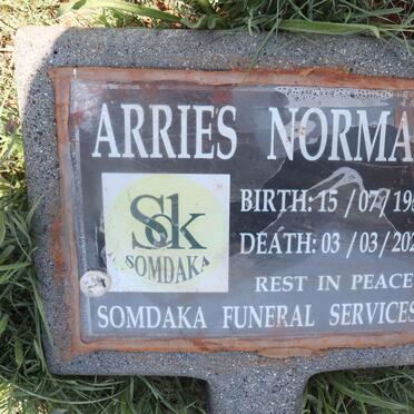 NORMAN Arries 1954-2020