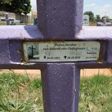 OUDTSHOORN Petrus Jacobus, van Rheede van 1951-2018