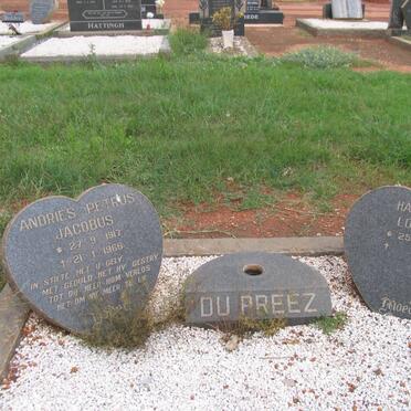 PREEZ Andries Petrus Jacobus, du 1917-1966 &amp; Harriet Louisa 1917-