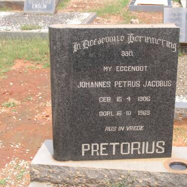 PRETORIUS Johannes Petrus Jacobus 1906-1969