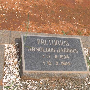 PRETORIUS Arnoldus Jacobus 1934-1964