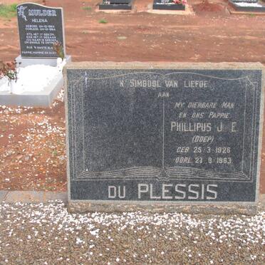 PLESSIS Phillipus J.E., du 1926-1963