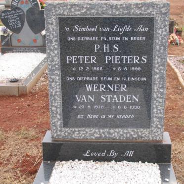 PIETERS P.H.S. 1966-1998 :: VAN STADEN Werner 1978-1998