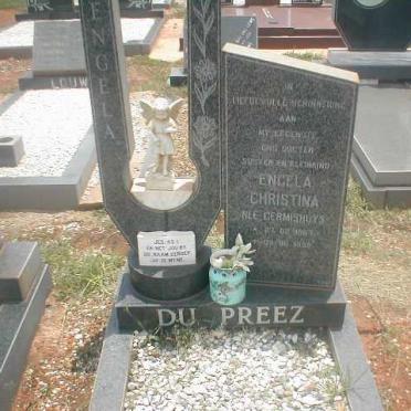 PREEZ  Engela Christina, du nee GERMISHUYS 1967-1989