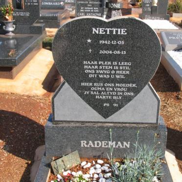 RADEMAN Nettie 1942-2004