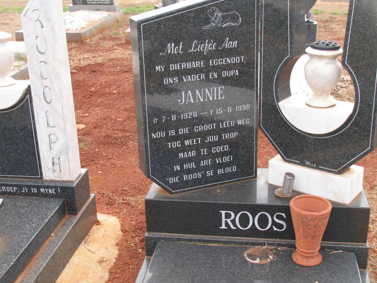 ROOS Jannie 1926-1998