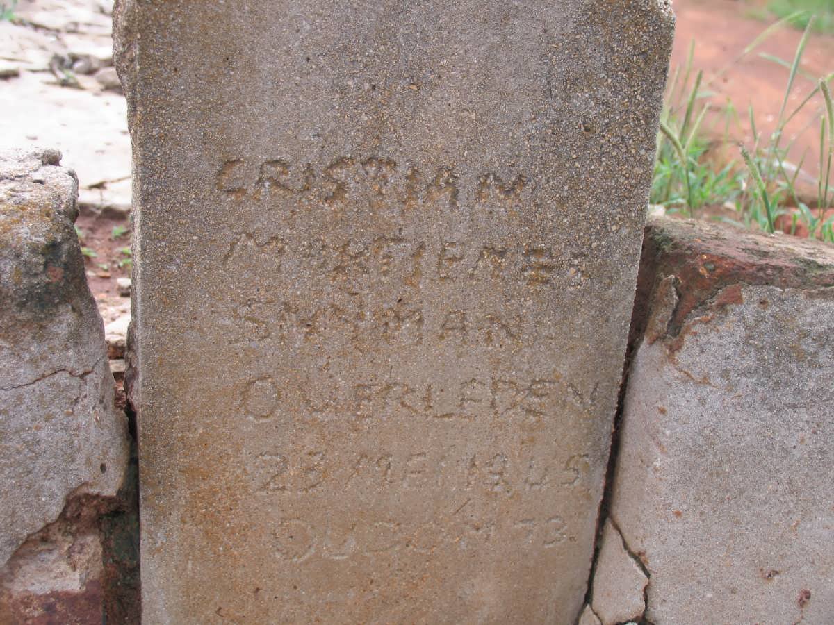 SNYMAN Christian M. -1945