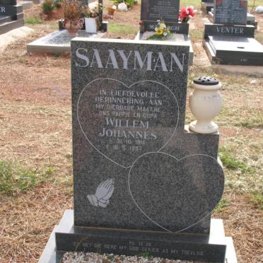SAAYMAN Willem Johannes 1914-1997