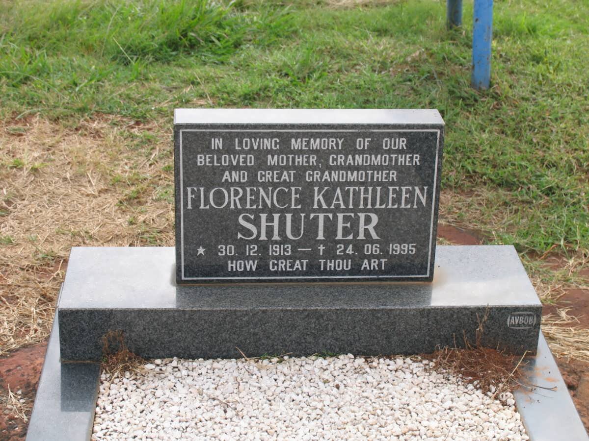 SHUTER Florence Kathleen 1913-1995