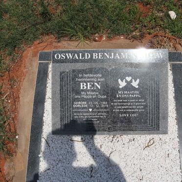 SHAW Oswald Benjamin 1944-2019