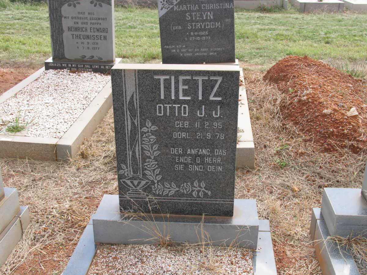 TIETZ Otto J.J. 1895-1978