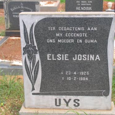 UYS Elsie Josina 1925-1984