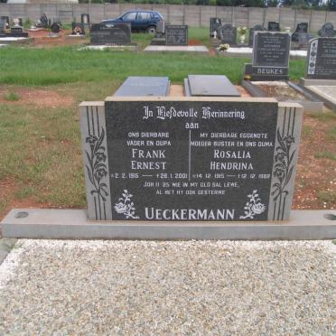 UECKERMANN Frank Ernest 1915-2001 &amp; Rosalia Hendrina 1915-1982