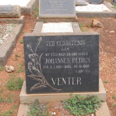 VENTER Johannes Petrus 1916-1968