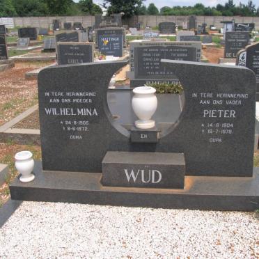 WUD Pieter 1904-1979 &amp; Wilhelmina 1905-1972