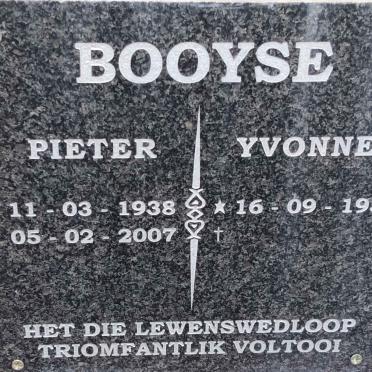 BOOYSE Pieter 1938-2007 & Yvonne 1938-