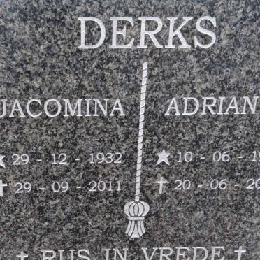 DERKS Adrianus 1934-2013 & Jacomina 1932-2011