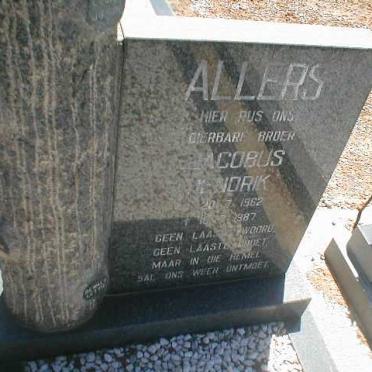 ALLERS Jacobus Hendrik 1962-1987