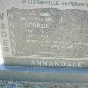 ANNANDALE George 1917-1982