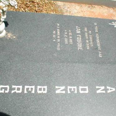 BERG Jan Fouche, van den 1917-1988