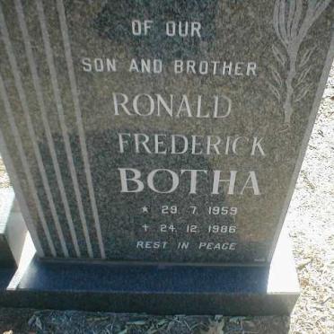 BOTHA Ronald Frederick 1959-1986