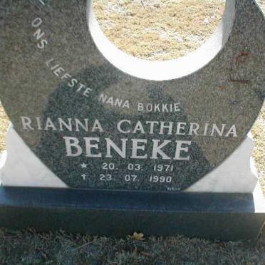 BENEKE Rianna Catherina 1971-1990