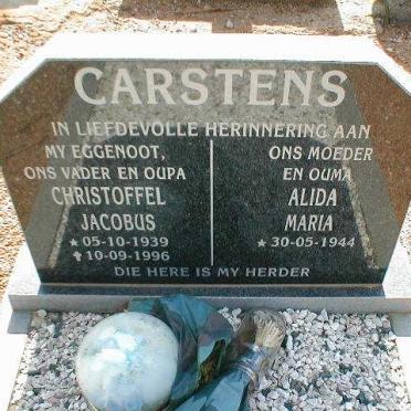 CARSTENS Christoffel Jacobus 1939-1996 &amp; Alida Maria 1944-